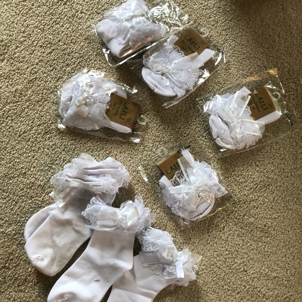 Girls lace ankle socks